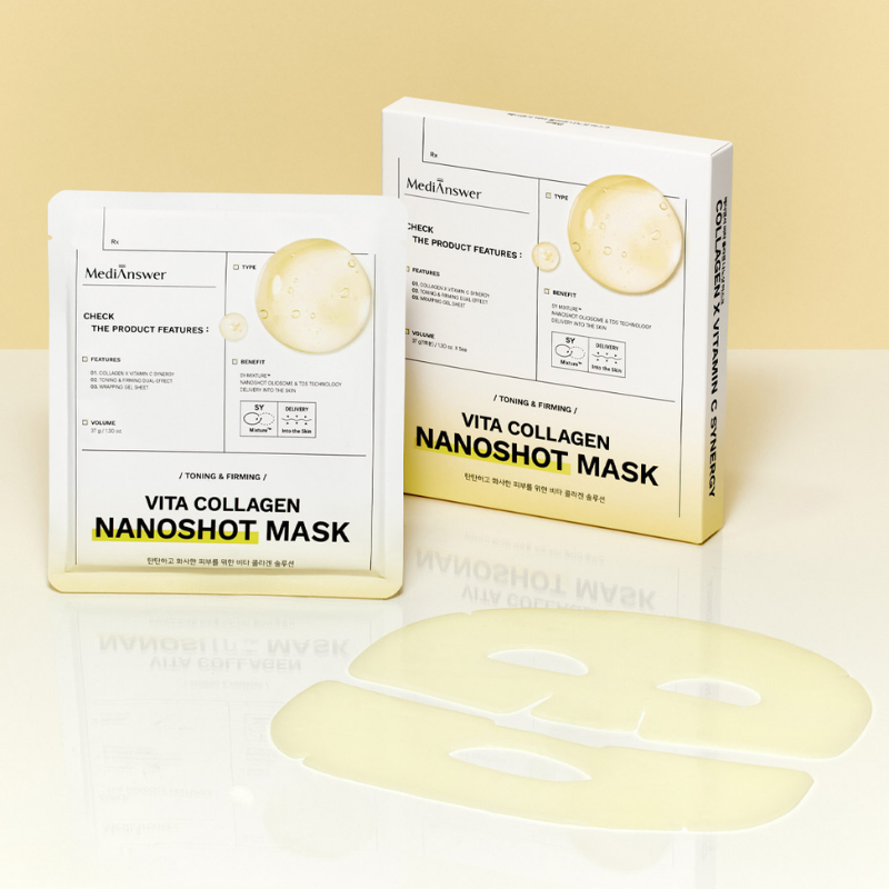 Hộp, túi mask và miếng thạch tách hai phần rõ ràng