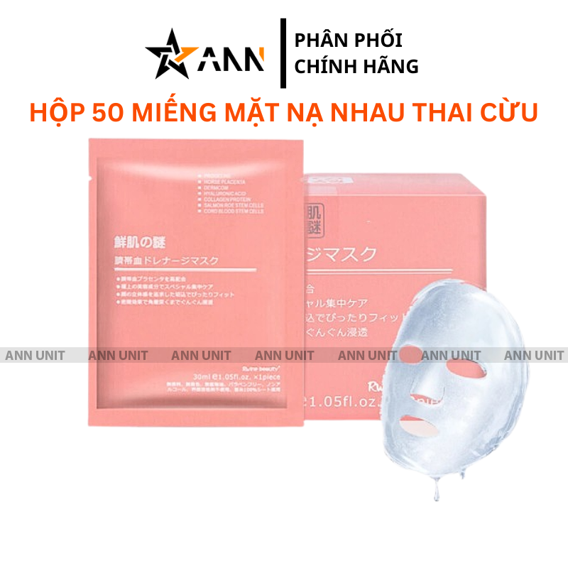 Mặt trước sản phẩm và miếng mặt nạ minh họa