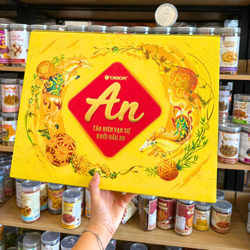 Hộp Bánh Tết Orion An Tài Lộc 3 Hộp 1,3359kg
