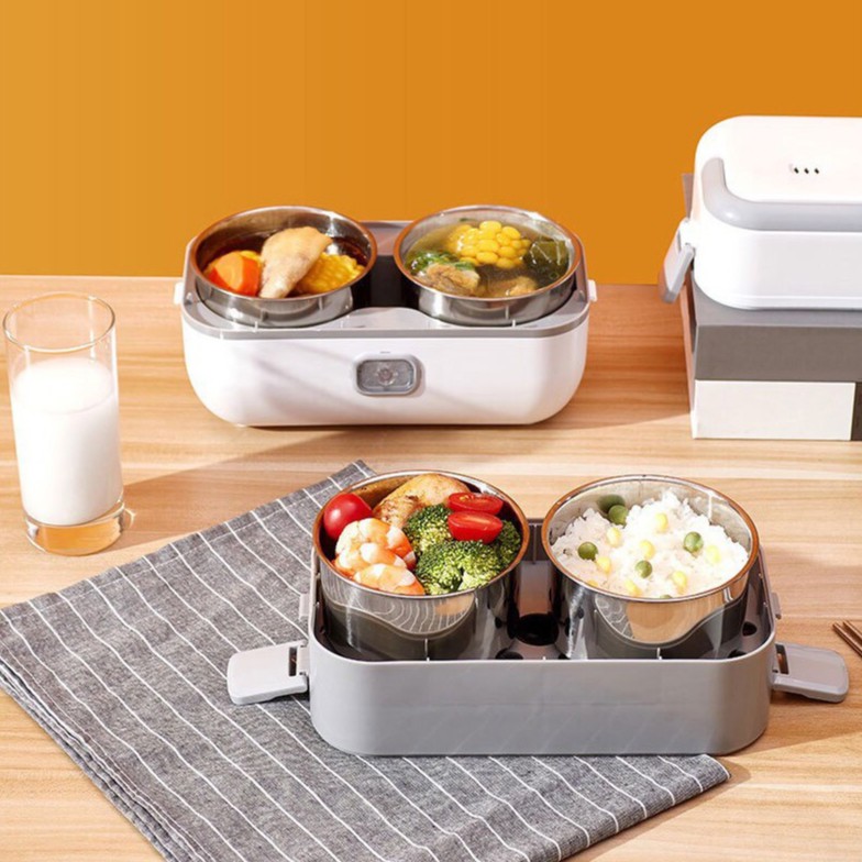 Minh họa hộp khi mở ra và sắp xếp khay theo từng tầng