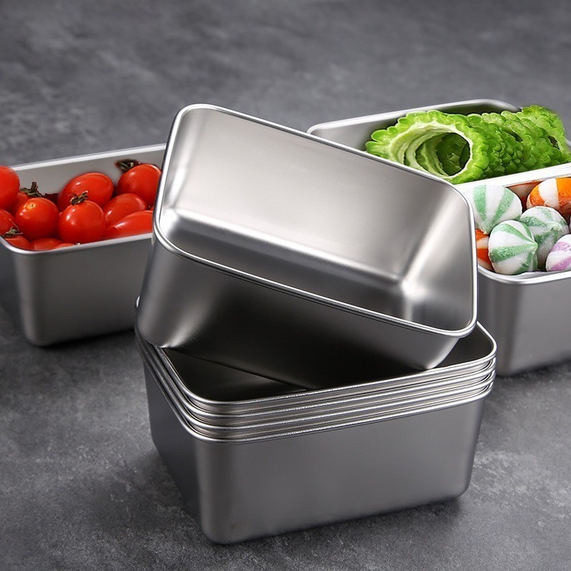 Thiết kế hộp inox gọn gàng, dễ xếp chồng