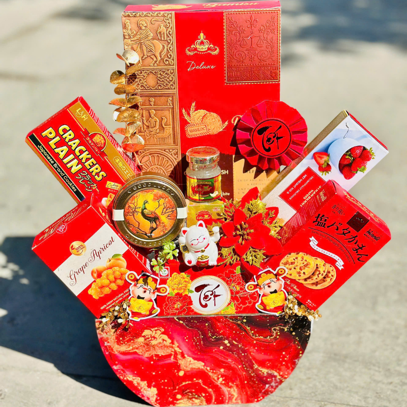 Hộp Quà Tết Bánh Kẹo Sang Trọng - Set Quà Cao Cấp