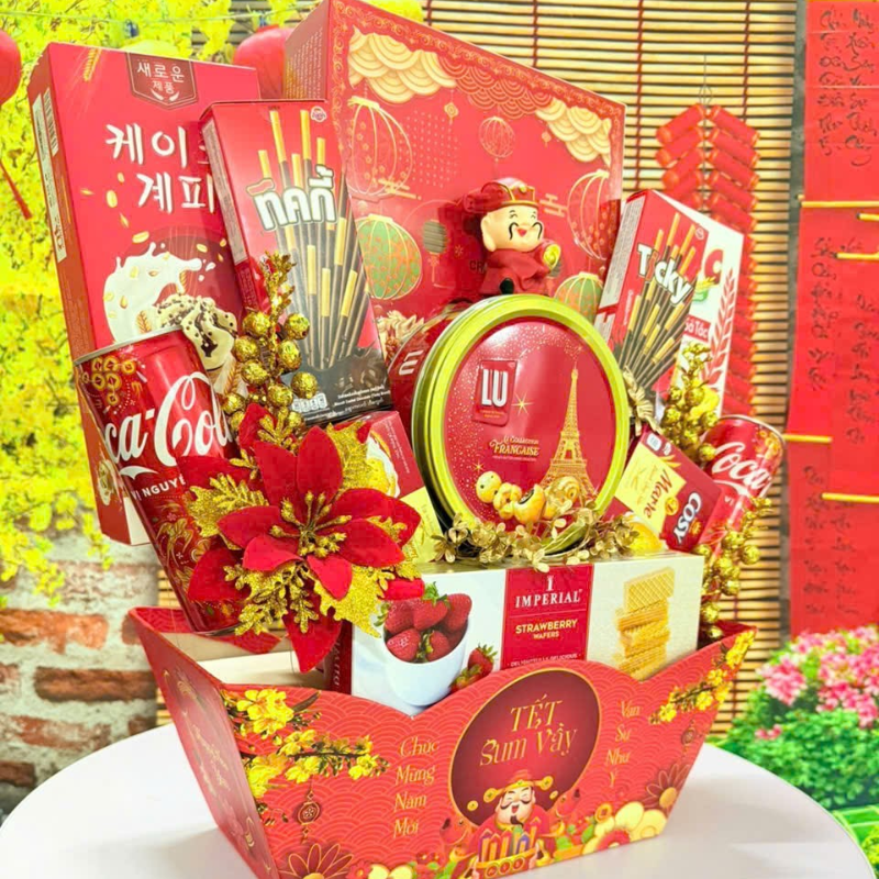 Góc nghiêng cho thấy hộp chắc chắn và cách sắp xếp tạo độ đầy