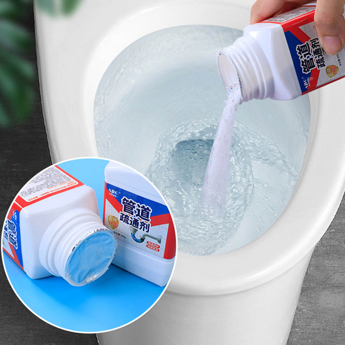 Hủ Bột Thông Cống Nắp Xanh 260g