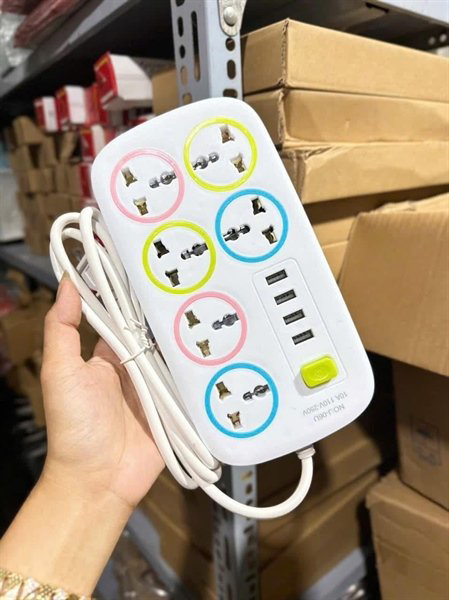 Ổ Điện 6 Lỗ Dây Dài 88cm