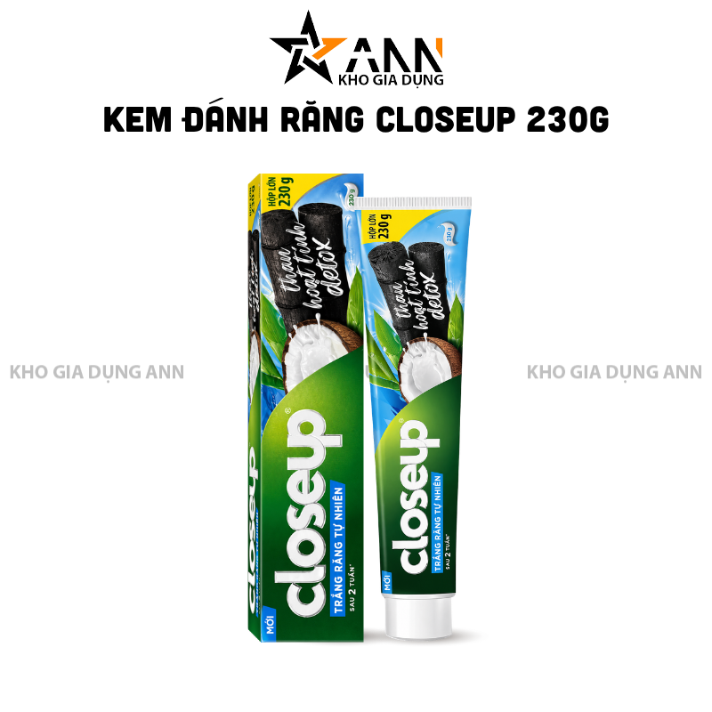 Kem Đánh Răng CloseUp Than Hoạt Tính Detox 230g