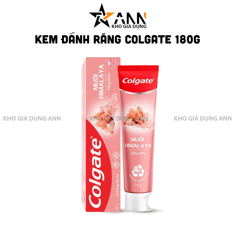 Kem Đánh Răng Colgate Muối Hồng Himalaya Healthy White 180g