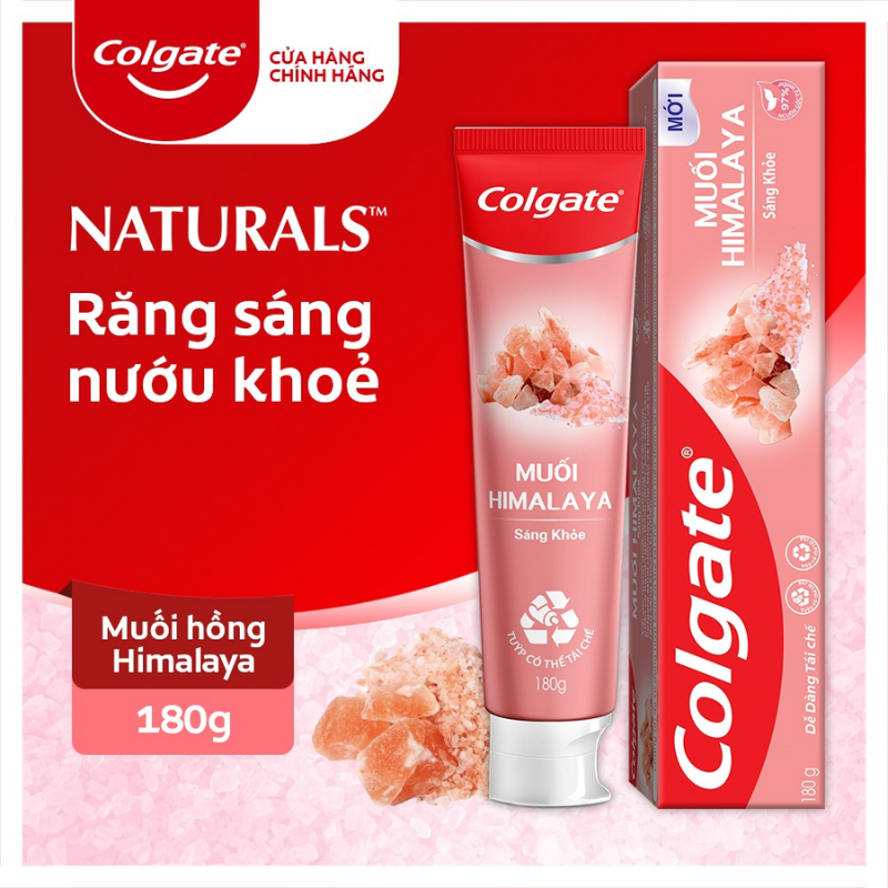 Kem Đánh Răng Colgate Muối Hồng Himalaya Healthy White 180g