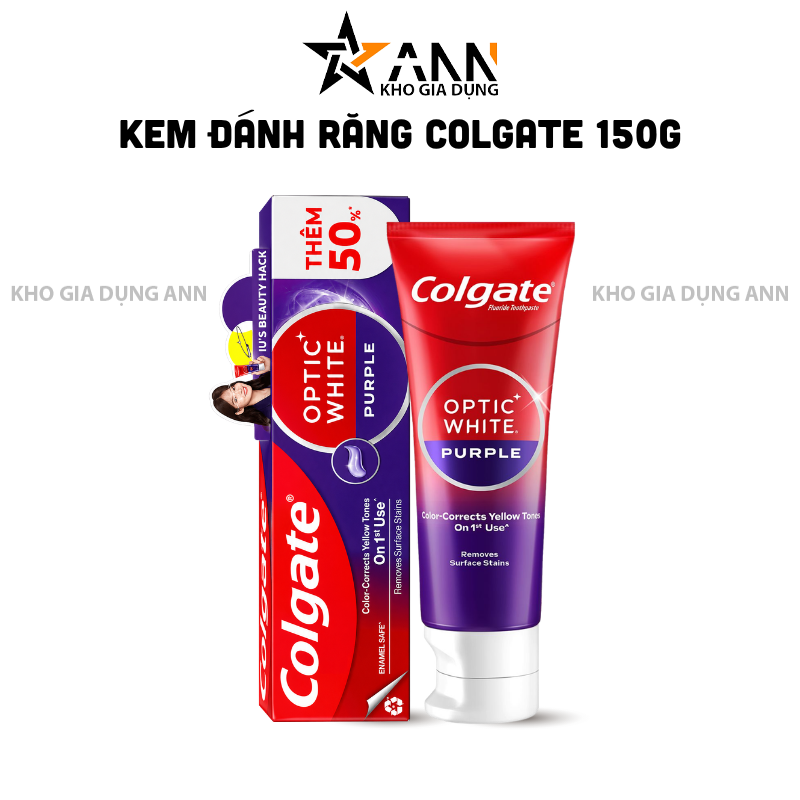 Kem Đánh Răng Colgate Optic White Purple 150g