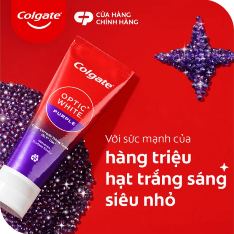 Kem Đánh Răng Colgate Optic White Purple 150g