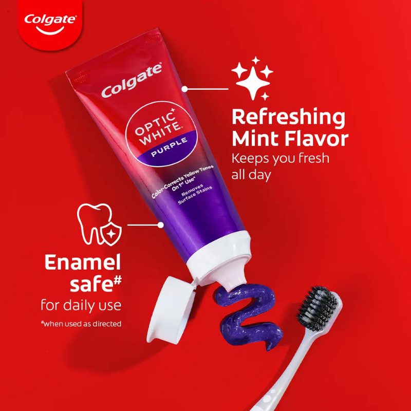Kem Đánh Răng Colgate Optic White Purple 150g