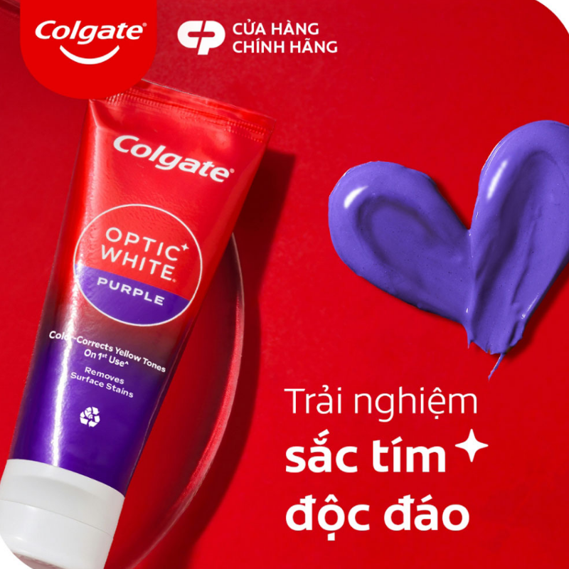 Kem Đánh Răng Colgate Optic White Purple 150g