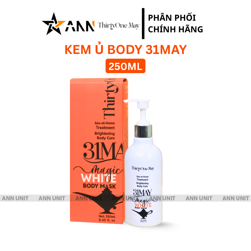 Kem Ủ Body 31 May Magic White Body Mask 250ml