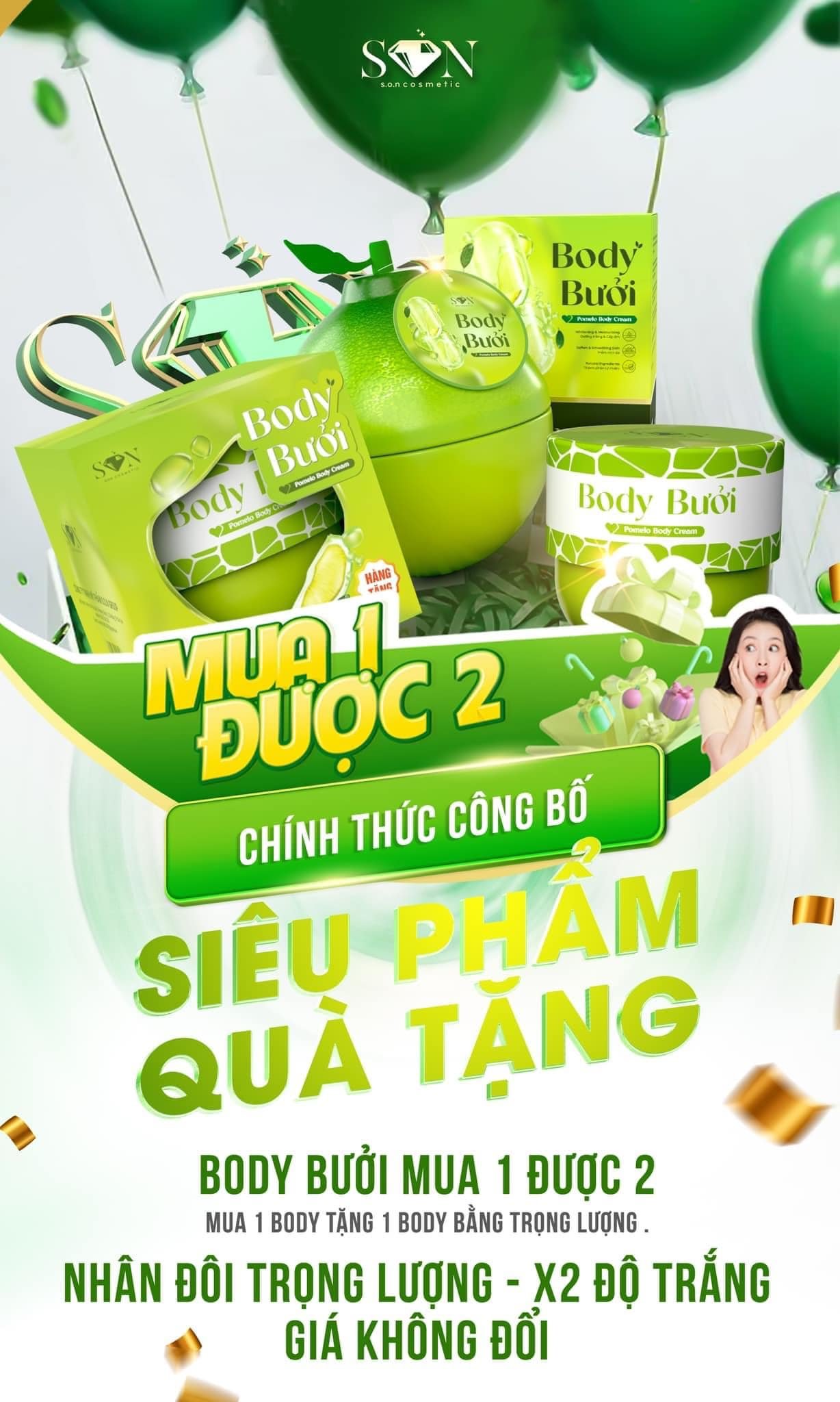 Thiết kế sản phẩm và thông tin mua 1 tặng 1