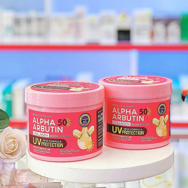 Kem Body Alpha Arbutin UV Protection 500g