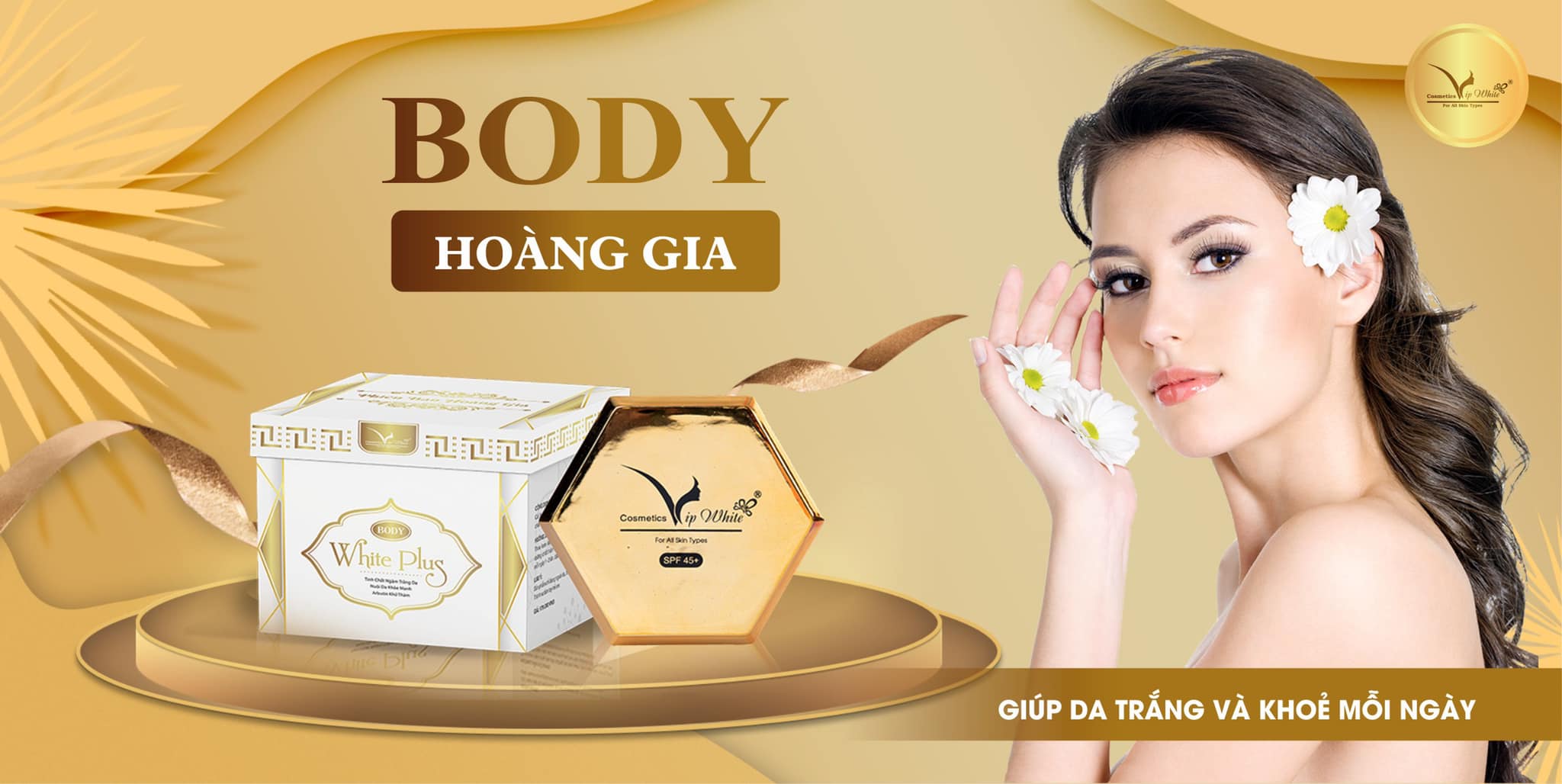 Kem Body Hoàng Gia VIP White White Plus SPF 45
