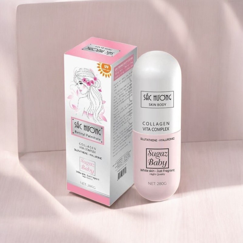 Kem Body Sắc Hương Skin Body Sugaz Baby Viên Thuốc 280ml