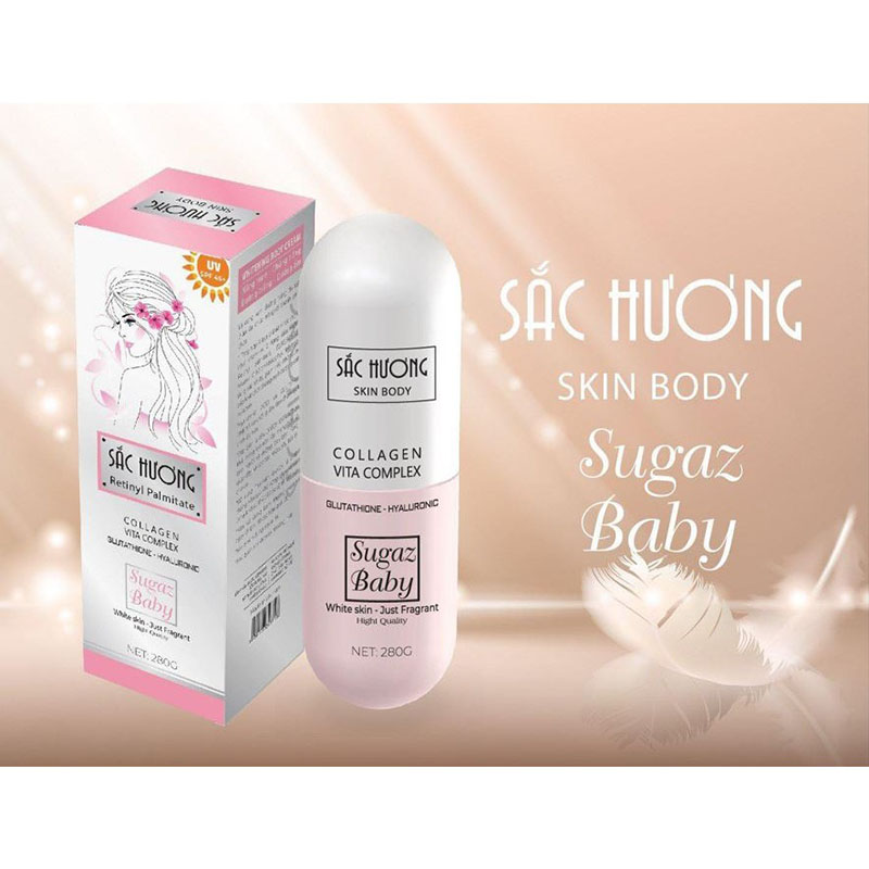 Kem Body Sắc Hương Skin Body Sugaz Baby Viên Thuốc 280ml