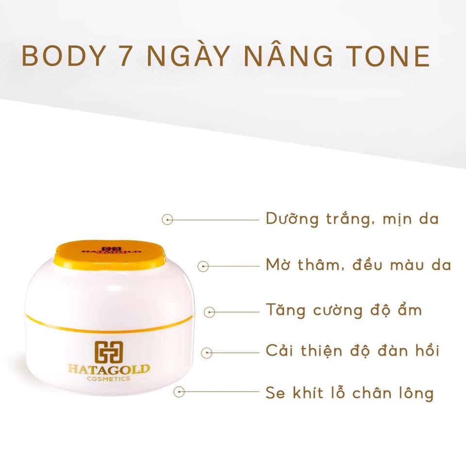Kem Body Tinh Chất Vàng Hatagold Cosmetics Perfume Gold Whitening