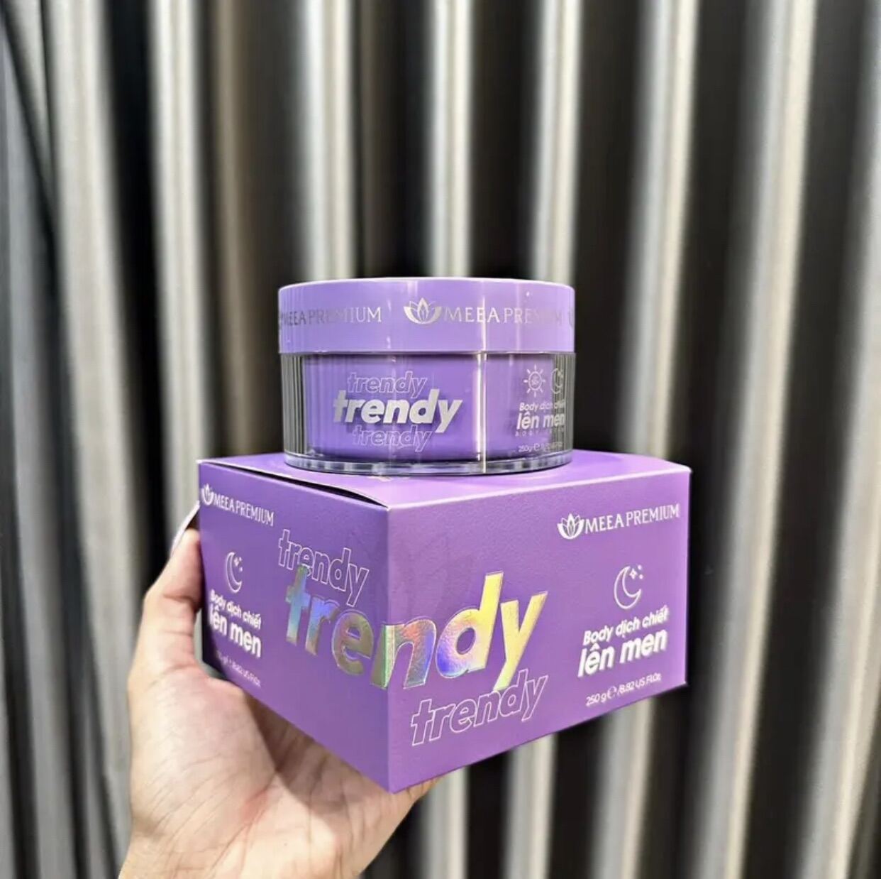 Kem Body Trendy Meea Origin Dịch Chiết Lên Men 250g - Tặng 1 Gói Ủ Bơ Meea 60g