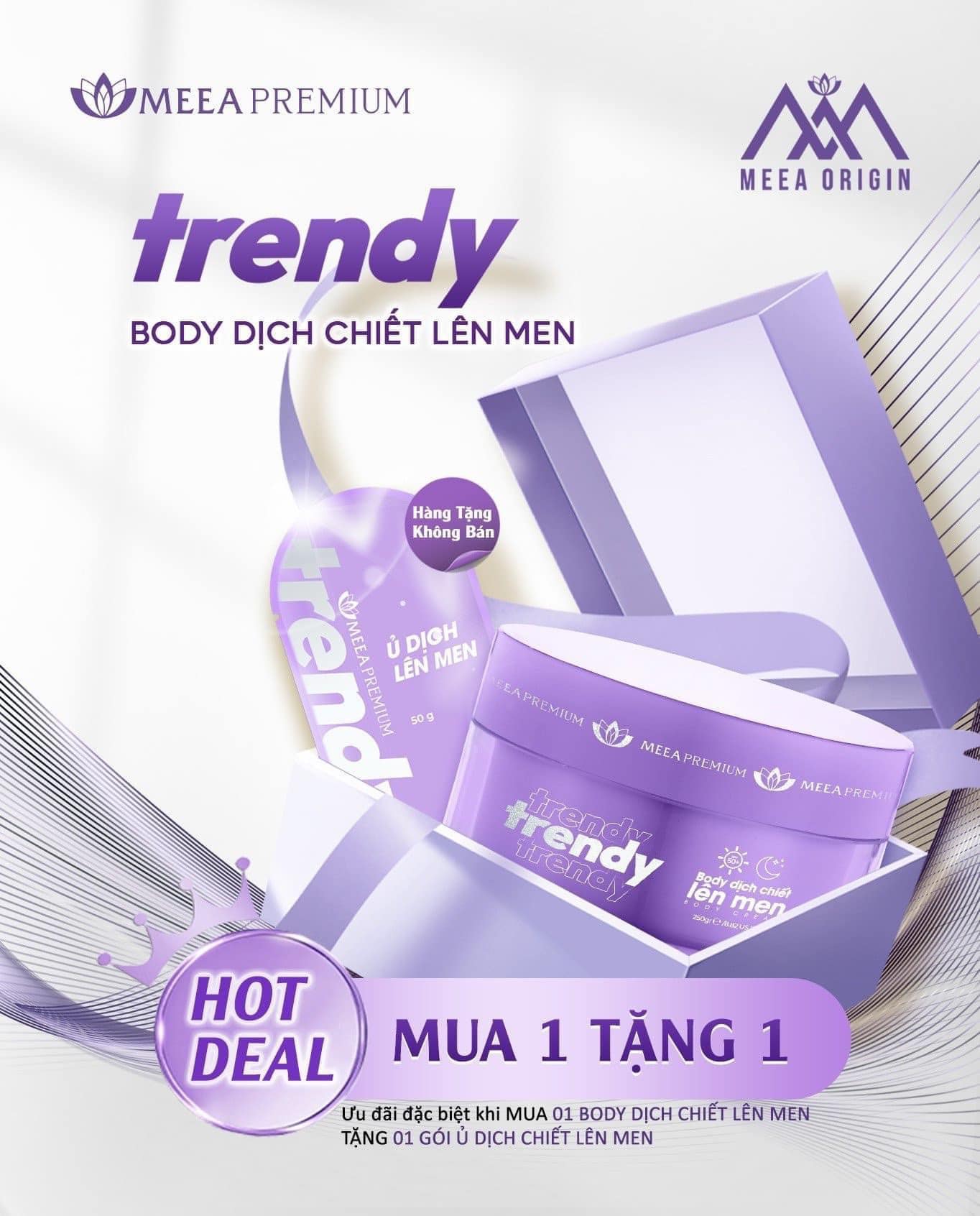 Thông tin chương trình mua 1 tặng 1 trên thiết kế hộp quà