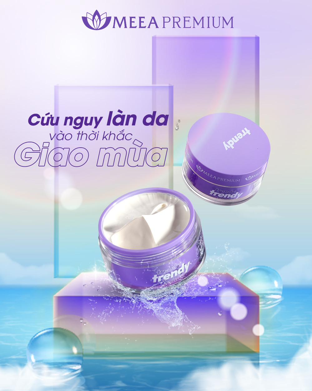 Kem Body Trendy Meea Origin Dịch Chiết Lên Men 250g - Tặng 1 Gói Ủ Bơ Meea 60g