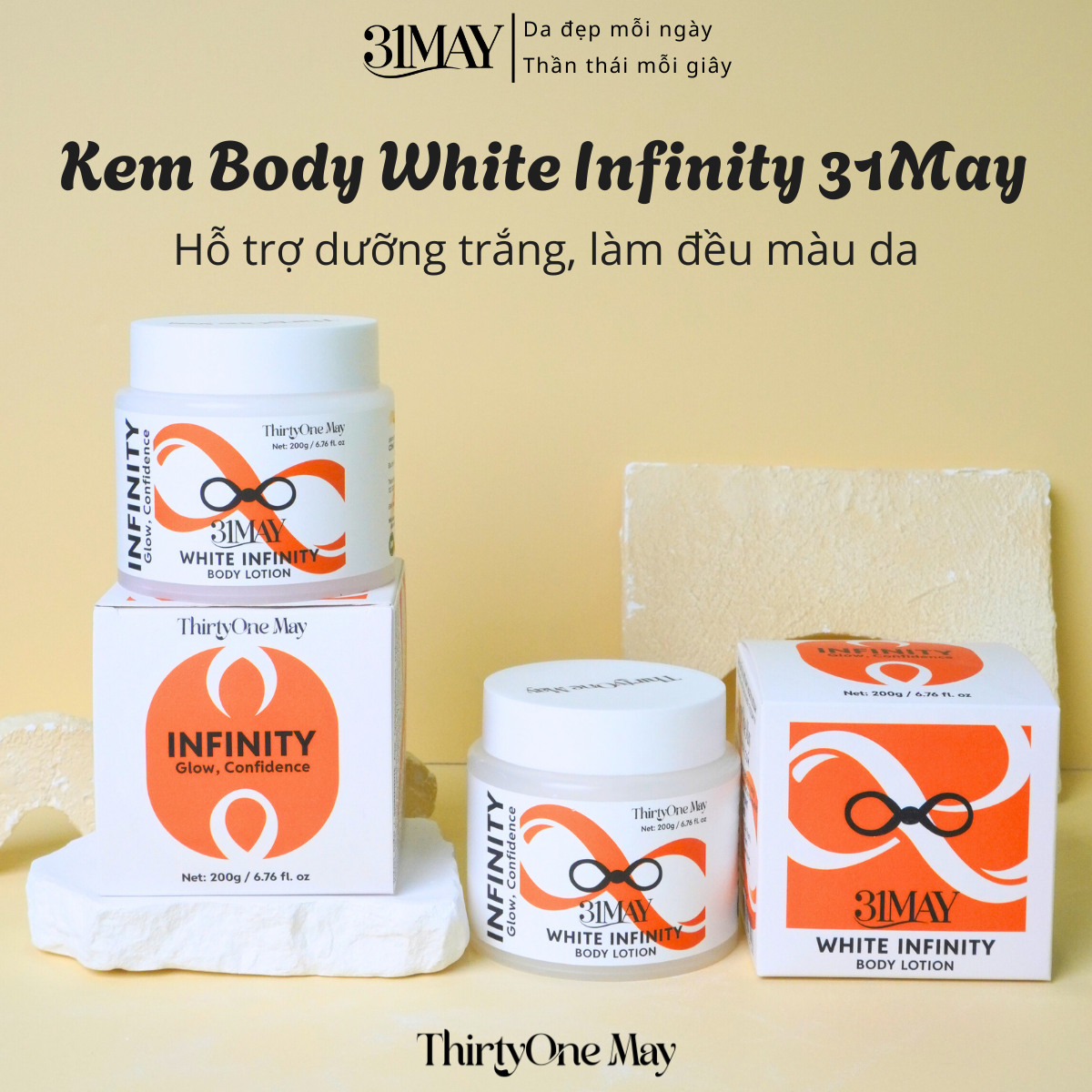 Kem Dưỡng Thể 31may White Infinity Body Lotion 200g