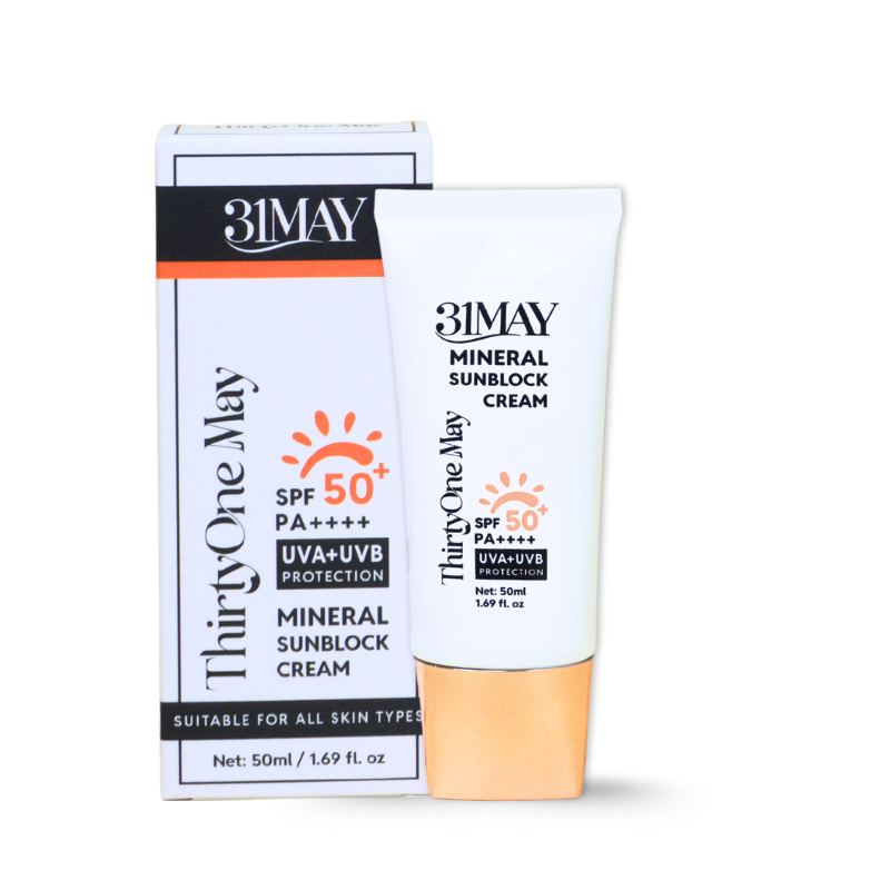 Kem Chống Nắng 31May Mineral Sunblock Cream SPF50+ PA++++ 50ml -Thirtyone May – một lựa chọn đáng tham khảo trong mỹ phẩm 31may