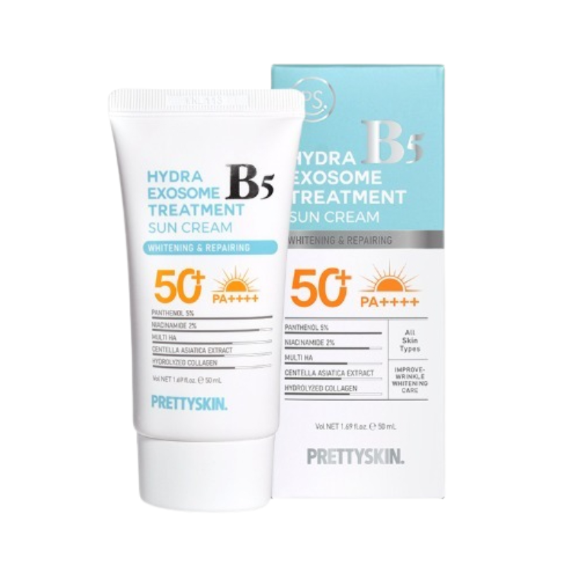 Khám phá Kem Chống Nắng B5 PrettySkin 50ml Màu Xanh Ngọc - Hỗ Trợ Chống Nắng Dưỡng Sáng Cải Thiện Lão Hóa Da thuộc nhóm PrettySkin Hàn Quốc