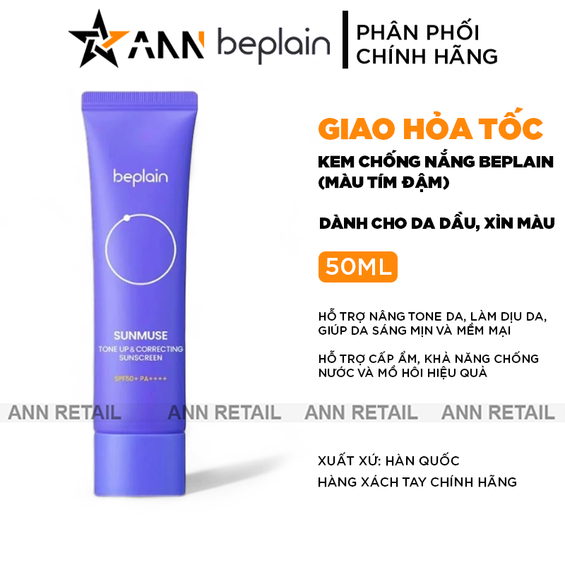 Hình sản phẩm và thông tin chính về dung tích, loại da phù hợp