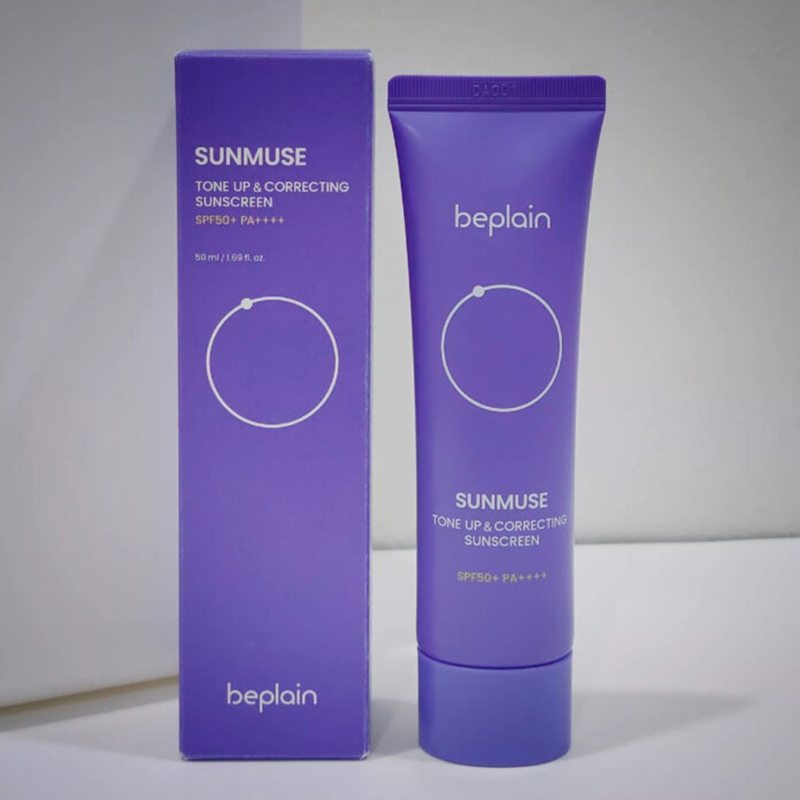 Kem Chống Nắng Beplain Sunmuse Tone Up Màu Tím 50ml