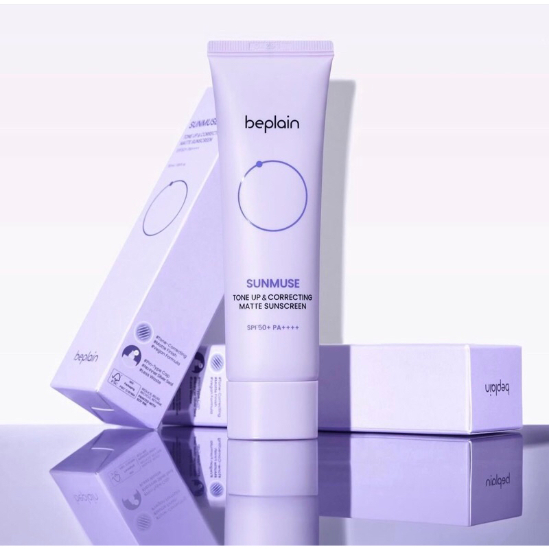 Kem Chống Nắng Beplain Sunmuse Tone Up Màu Tím 50ml Cho Da Dầu