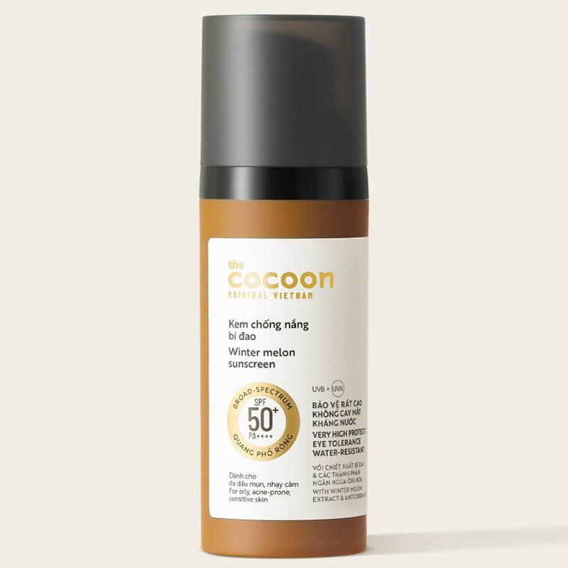 Kem Chống Nắng Bí Đao Cocoon 50ml Cho Da Dầu Mụn Nhạy Cảm