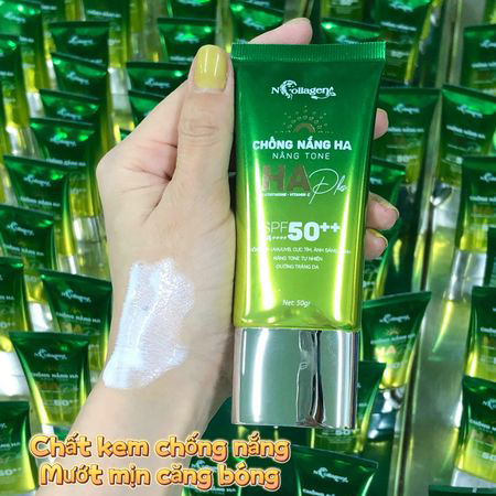 Kem Chống Nắng HA Plus N Collagen Nâng Tone SPF 50++ 50g