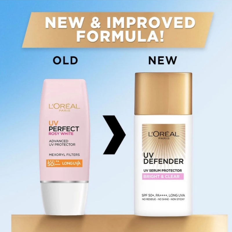 Kem Chống Nắng L'oreal Paris UV Defender Bright & Clear With Niacinamide SPF50+ PA++++ 50ml