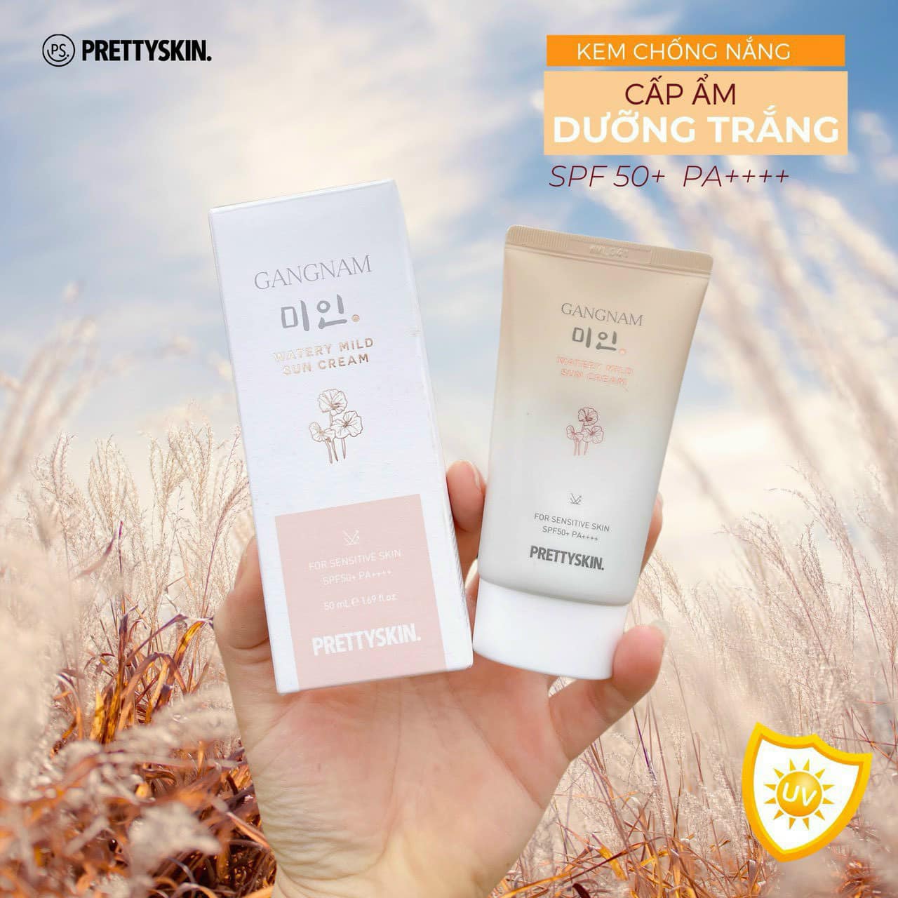 Hình ảnh sản phẩm và chỉ số SPF50+ PA++++