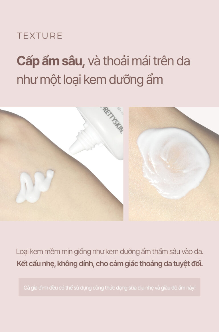 Minh hoạ kết cấu kem mỏng nhẹ, dễ tán