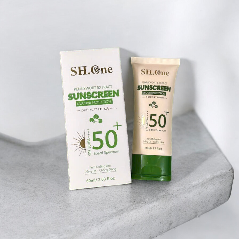 Kem Chống Nắng SH One Chiết Xuất Rau Má SPF 50+ 60ml