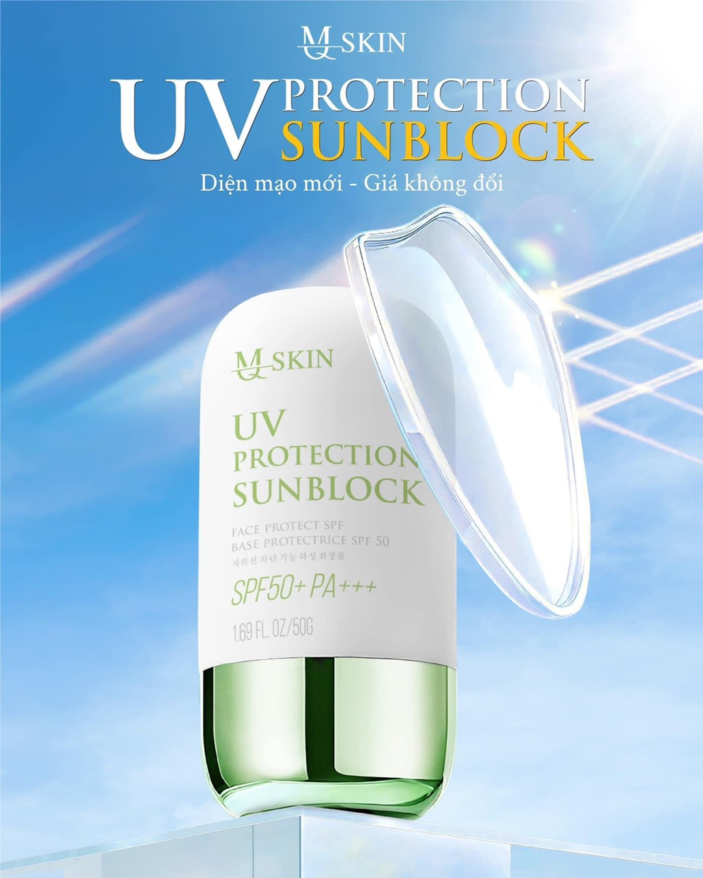 Kem Chống Nắng MQ Skin UV Protection Sunblock SPF50+ PA+++ 50g