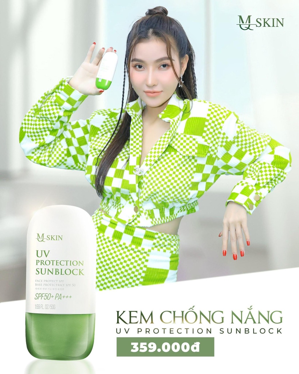 Kem Chống Nắng MQ Skin UV Protection Sunblock SPF50+ PA+++ 50g