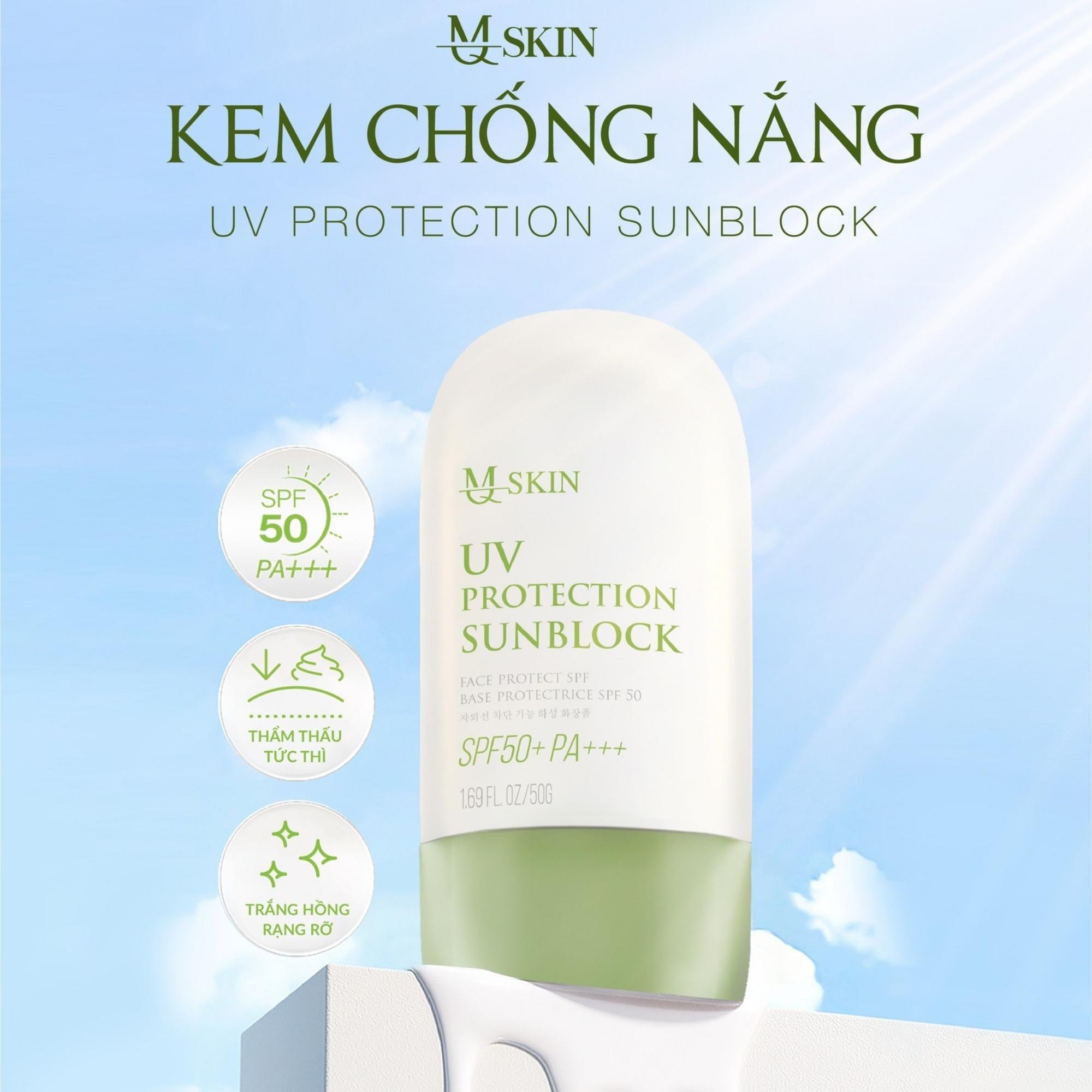 Kem Chống Nắng MQ Skin UV Protection Sunblock SPF50+ PA+++ 50g