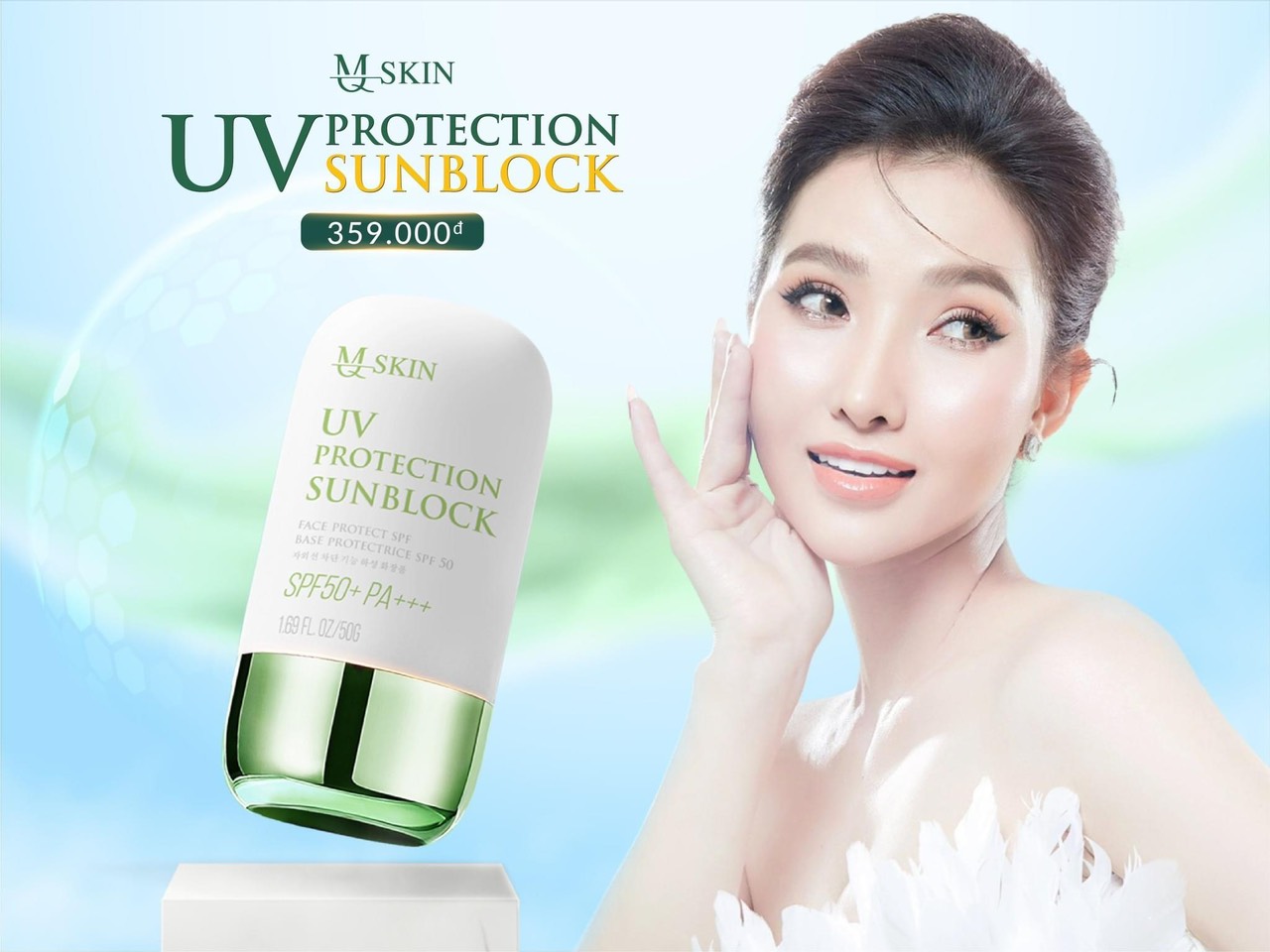 Kem Chống Nắng MQ Skin UV Protection Sunblock SPF50+ PA+++ 50g