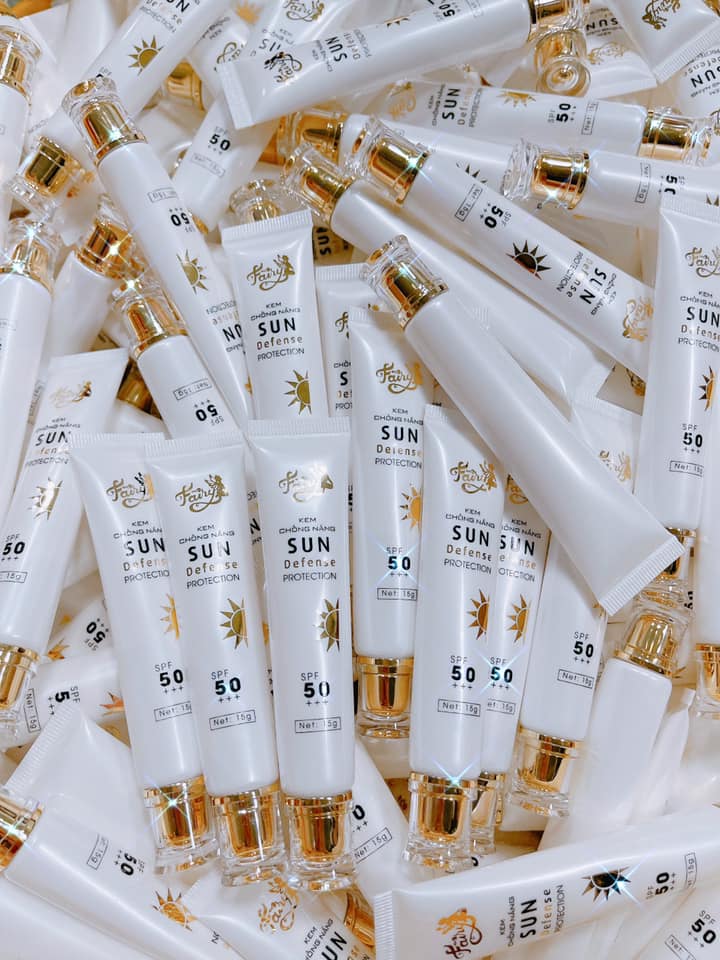 Kem Chống Nắng Fairy Cosmetics Size Mini Sun Defense Protection SPF 50+++ 15g