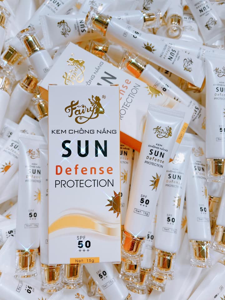 Kem Chống Nắng Fairy Cosmetics Size Mini Sun Defense Protection SPF 50+++ 15g
