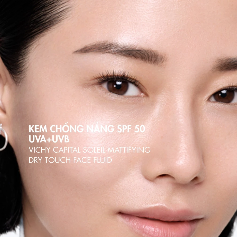 Kem Chống Nắng Vichy Capital Soleil Dry Touch Protective Face Fluid SPF50 50ml