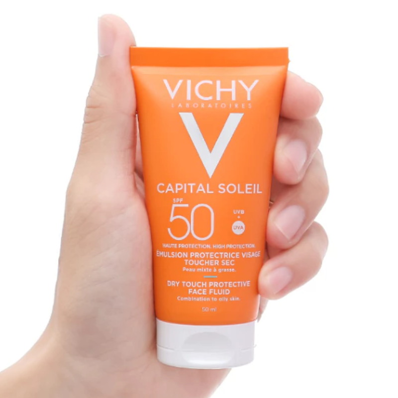 Kem Chống Nắng Vichy Capital Soleil Dry Touch Protective Face Fluid SPF50 50ml