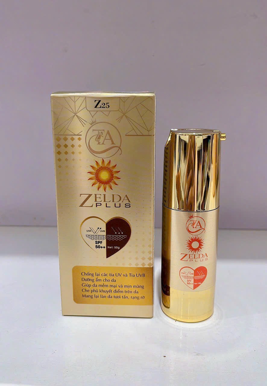 Kem Chống Nắng Zelda Plus Suncream Mild Milk SPF50+ 50g