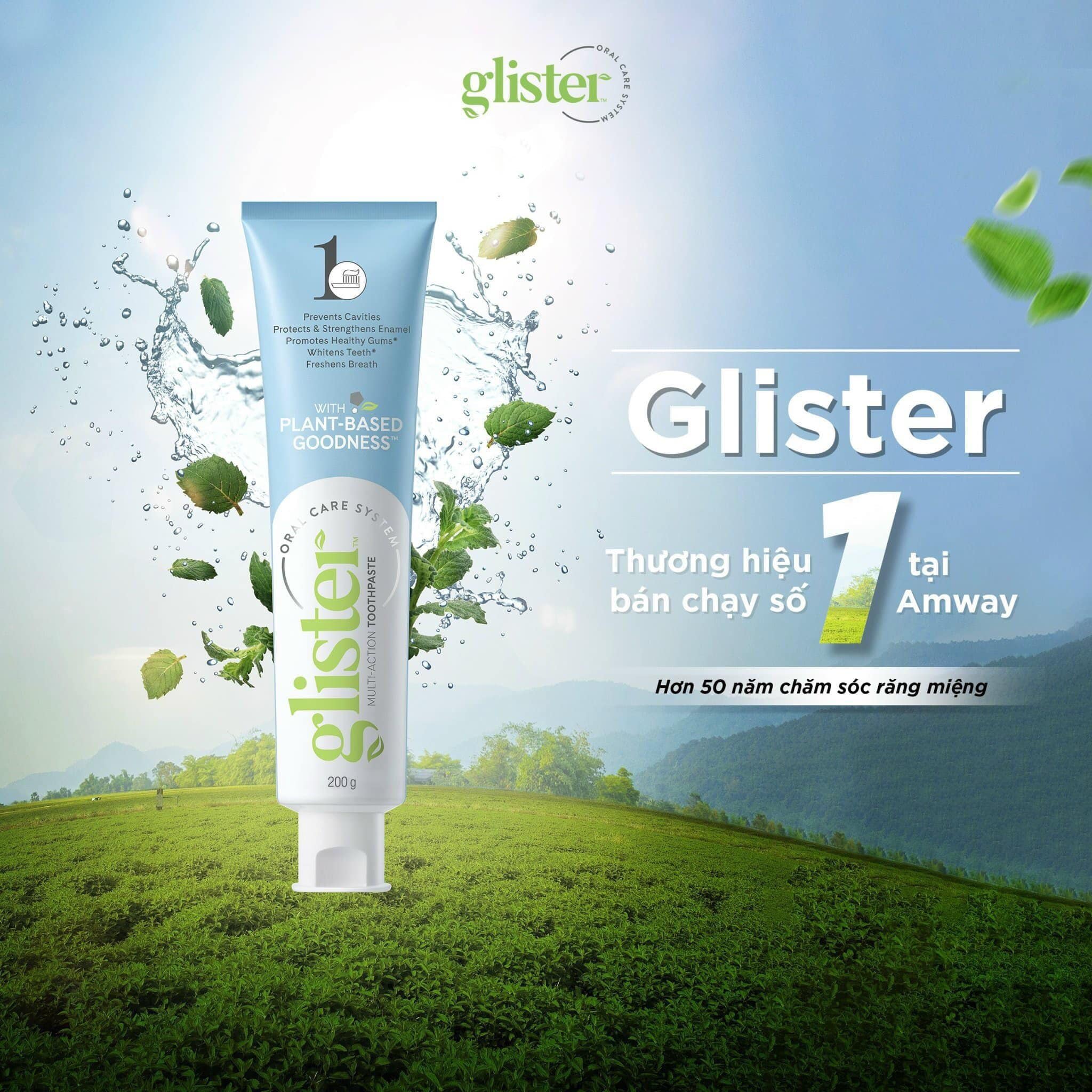 Hình minh họa sản phẩm trong bộ chăm sóc răng miệng Glister.