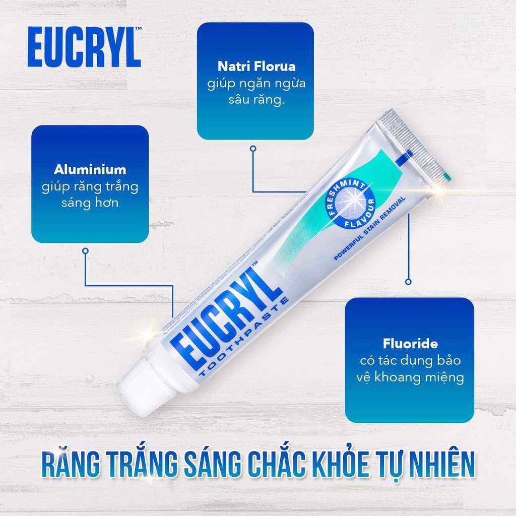 Kem đánh răng Eucryl Toothpaste 50ml