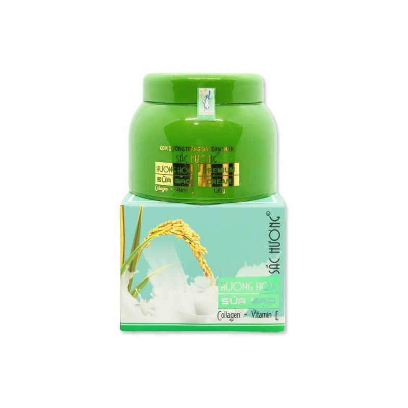 Khám phá Kem Dưỡng Da Body Sắc Hương Hương Hoa Sữa Gạo - Hộp Màu Xanh 130ml thuộc nhóm kem body